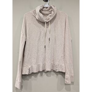 UGG Oatmeal Cowl Neck Long Sleeve Thumb Hole Pullover Size Large